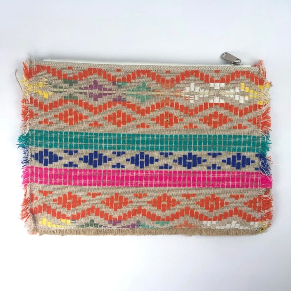 145 Tommy’s Jolly Peyote Bird Hand Beaded Colorful Fringe Clutch Bag - Picture 8 of 9